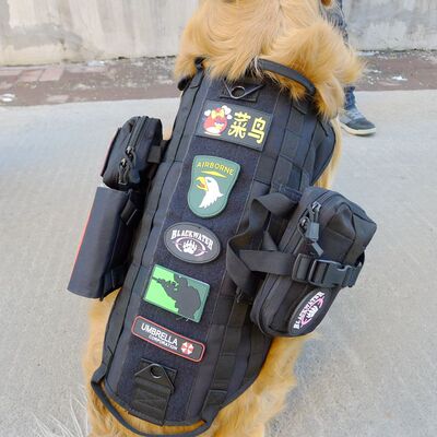 宠物狗战术背心衣服中大型犬秋季德牧狗马甲金毛马犬2022抱婴袋背