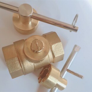 棱形梅花型磁性锁闭阀门钥匙 暖气管道阀门钥匙自来水表前阀钥匙