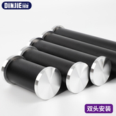 顶捷玻璃茶几免打孔支撑腿 隔板金属脚撑 铝合金柜脚高度可以定做