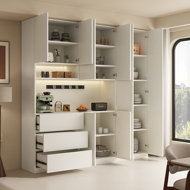 ENF级欧松板实木餐边柜靠墙一体储物柜客厅家用酒柜简约茶水柜,住宅家具,餐边柜,淘宝优惠券,粉丝福利购,淘宝优惠卷