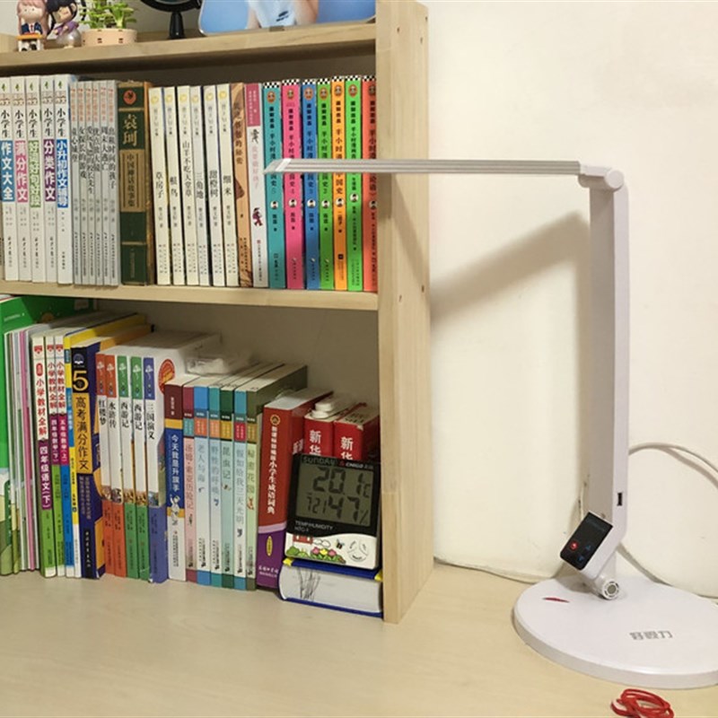 家用桌面多层小书架简易实木小型置物架学生绘本书立学习桌收纳架