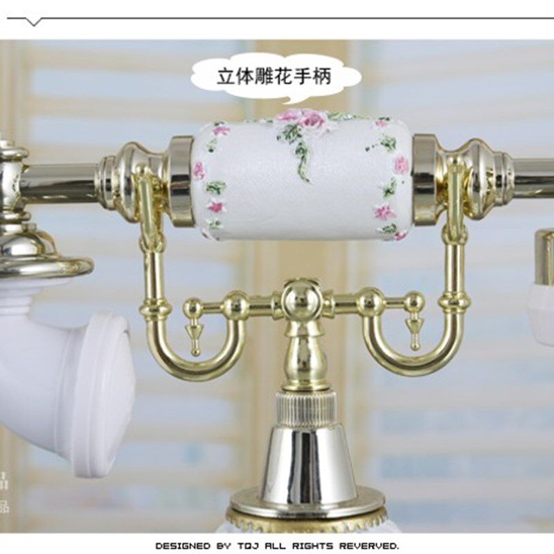 金属旋转拨盘/欧式仿古电话机/复古固话电话座机/机械铃声