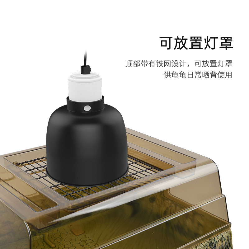 乌龟晒背台高水位爬台石头大型龟台鱼缸深水龟浮岛晒台休息平台