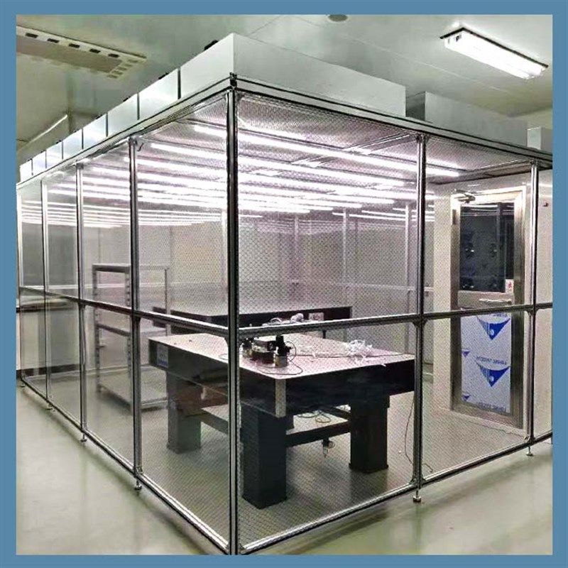 定制千级洁净棚无尘室屏幕光纤通信光学背光镜简易空气净化车间