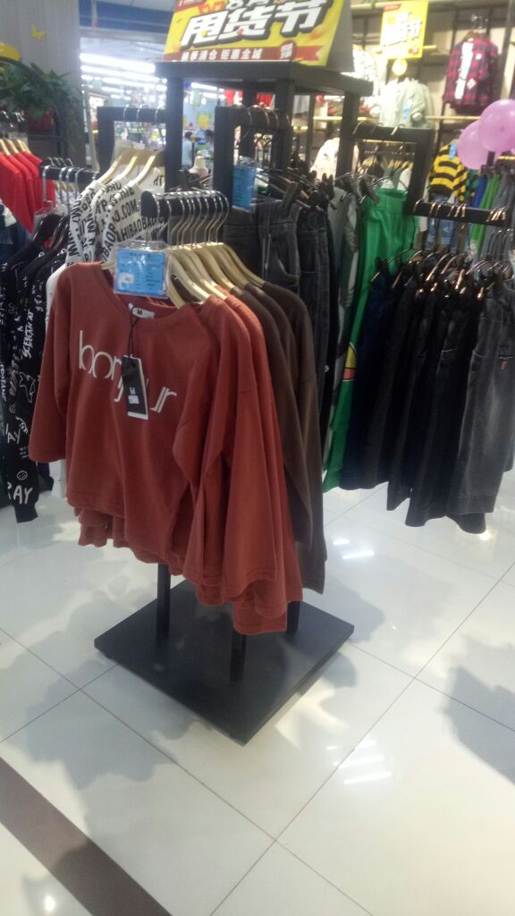 服装店货架 高档男装女装落地展示架 童装落地正侧挂四壁展示架
