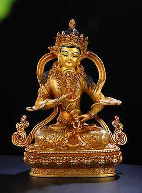 藏式多款纯铜红古金文殊菩萨佛像萨埵禅意密宗供奉摆件10寸多款