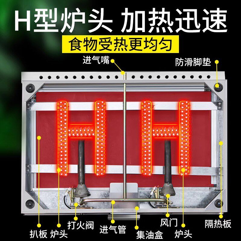 电扒炉商用铁板烧大型铁板鱿鱼设备煎牛排专用炉电趴炉烤冷面机器