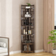 新中式 收纳架子 小型博古架实木转角柜墙角置物架茶叶展示柜落地式