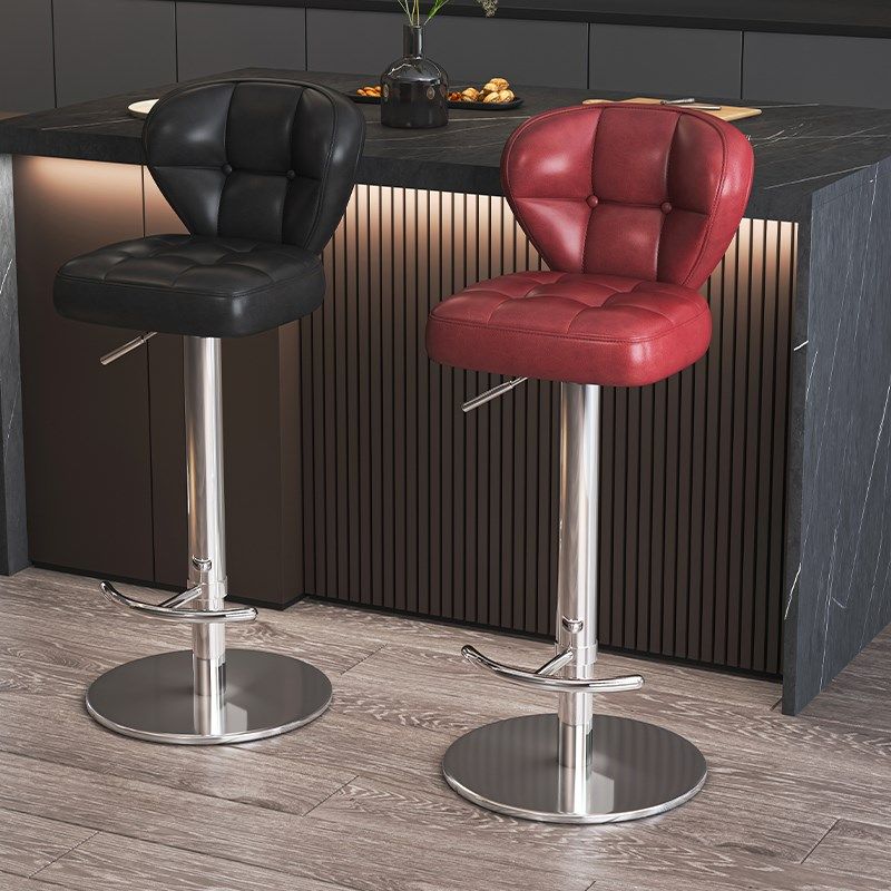 高脚凳升降旋转小圆凳靠背椅子旋转前台收银椅酒吧椅美容院圆凳子,住宅家具,高脚凳,淘宝优惠券,粉丝福利购,淘宝优惠卷