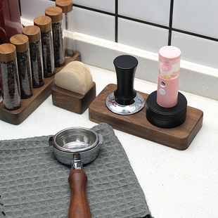 咖啡机手柄专用圆形粉碗滤纸515358mm二次分水摩卡壶滤纸收纳底座