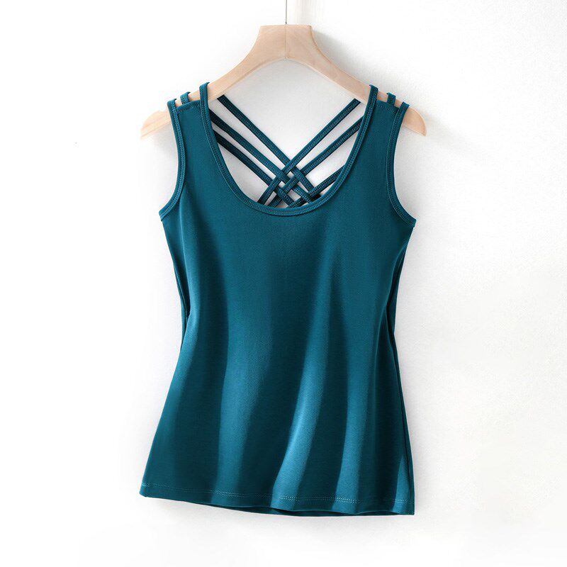 吊带背心女士内搭小掉带外穿美背掉吊背心瑜伽健身上衣性感大码夏