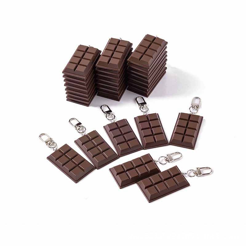 跨境新品仿真食物系列巧克力钥匙扣包包耳机包挂链吊饰甜品店赠品