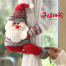 圣诞节装 饰品圣诞老人窗帘扣小挂件店铺商场氛围挂饰场景布置挂饰