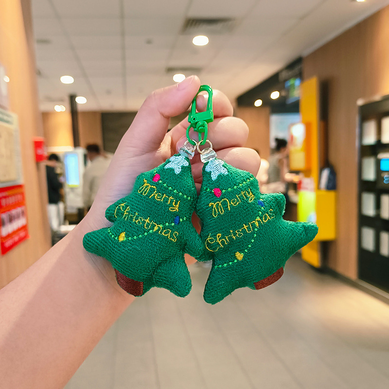 毛绒圣诞树可爱挂件圣诞节装扮