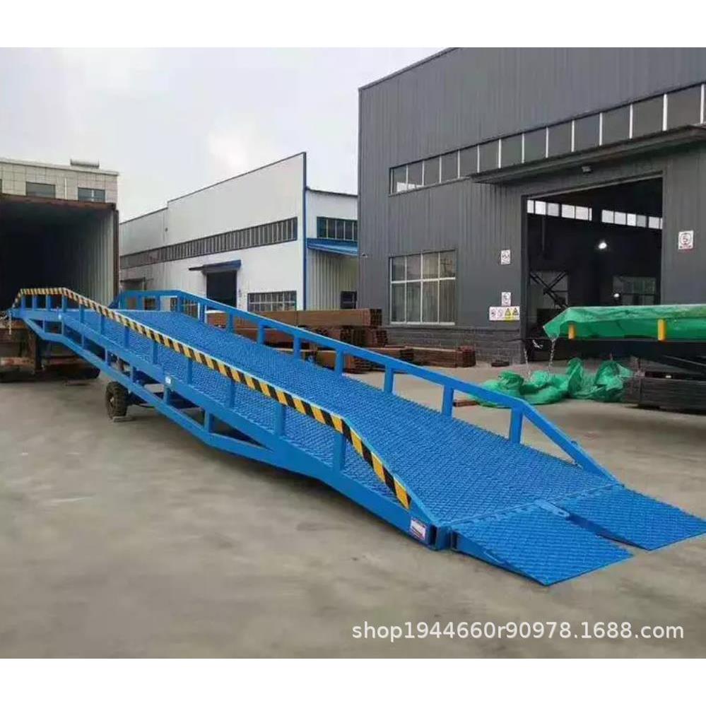 移动登车桥集装箱物流装货平台6/8/10吨叉车过桥固定式装卸神器