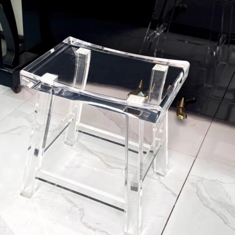 现代简约换鞋凳透明亚克力床尾凳家用长凳卧室梳妆台意式极简椅子,鲜花速递/花卉仿真/绿植园艺,其它园艺用品,淘宝优惠券,粉丝福利购,淘宝优惠卷