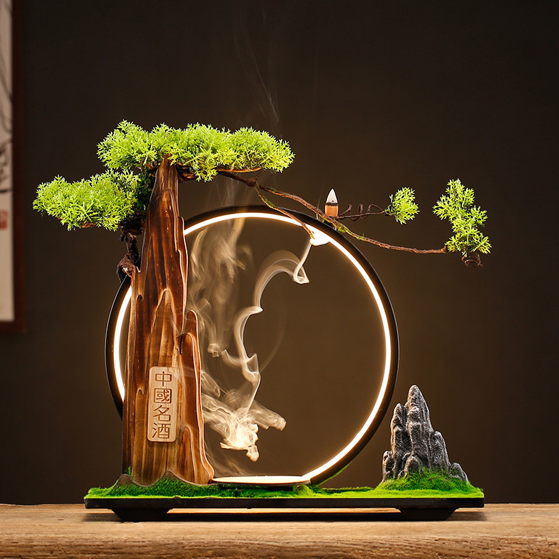 新中式白酒展示台摆件酒柜酒庄洋酒红酒可发光酒S架展台展会陈列