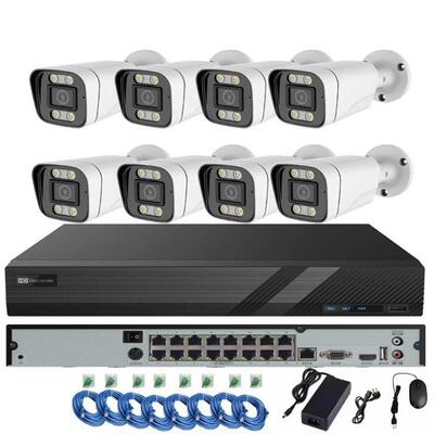 4K 8MP 8CH Face detection Security Camera System poe监控 套