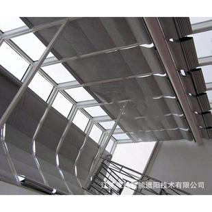 电动遮阳帘厂房院子玻璃房悬空推拉蓬遮阳网厂家 阳光房顶棚轨道式
