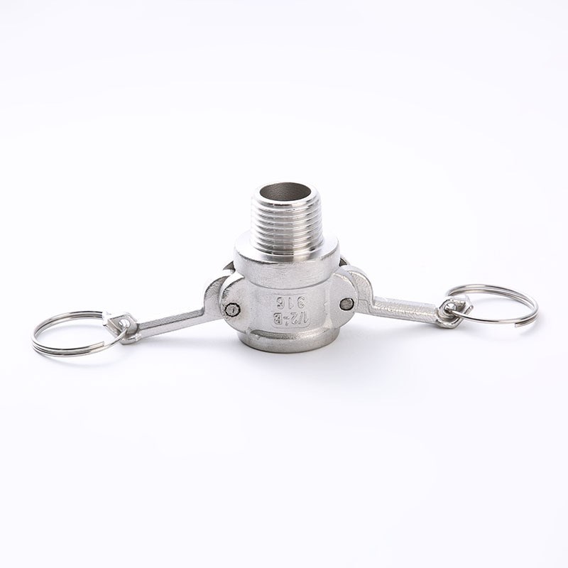 304不锈钢快速接头B型外螺纹水管活接卡扣式外丝洒水车快接