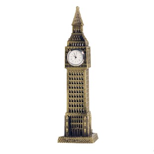 金属欧式复古英国大本钟 创意家居装饰品伦敦大笨钟楼工艺品摆件
