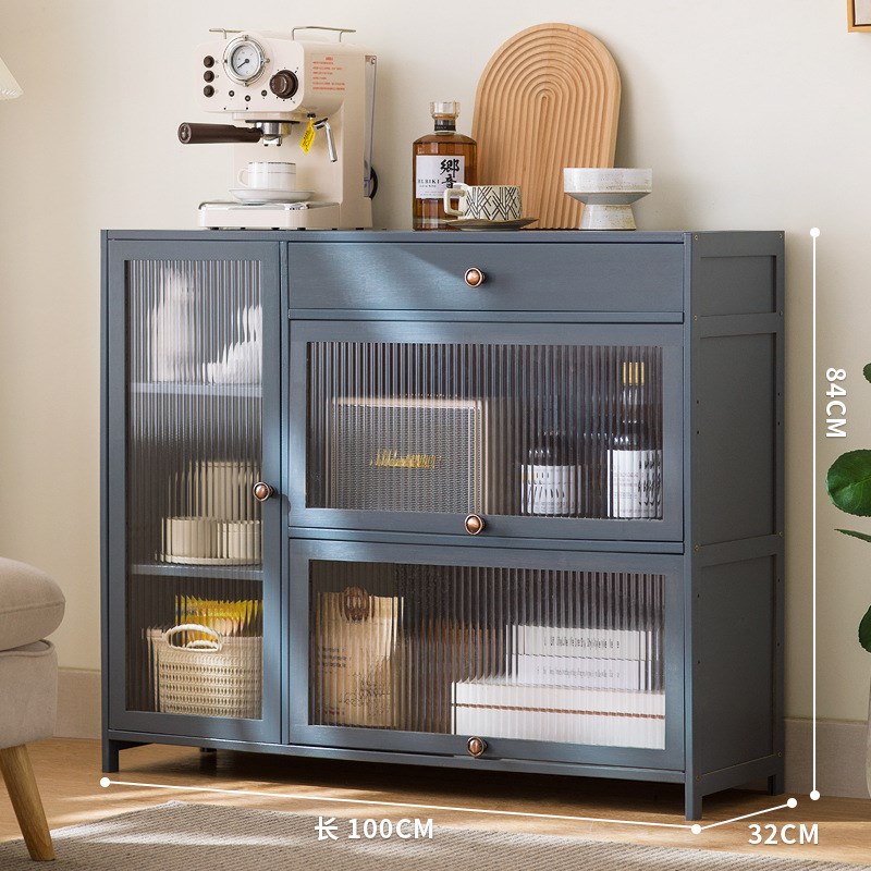 落地书柜家用现代简约带门防尘简易落地矮柜靠墙收纳架书架置物架