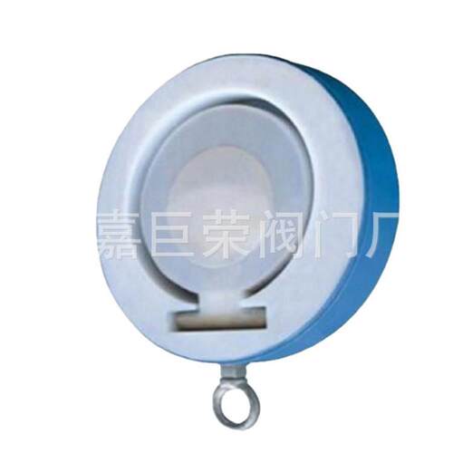衬氟止回阀 对夹 薄型 型号H74F46-10C 碳钢铸钢材质 DN50