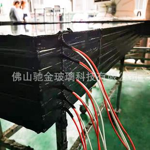 廠家直供電加熱除霧玻璃冷庫電卷門視窗中空加熱保溫防霧透明玻璃