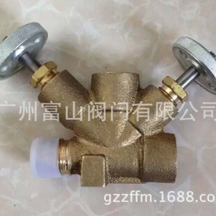 船用压力表根部阀CB312- B型,压力表三通仪表阀,三通考克旋塞阀