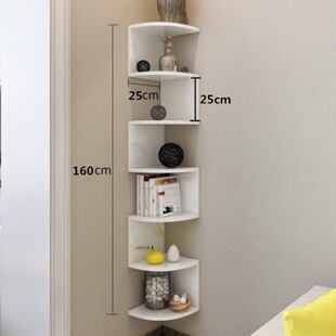 三角置物架墙壁25cm墙上三角架免打孔墙角转角壁挂客厅隔板挂架书