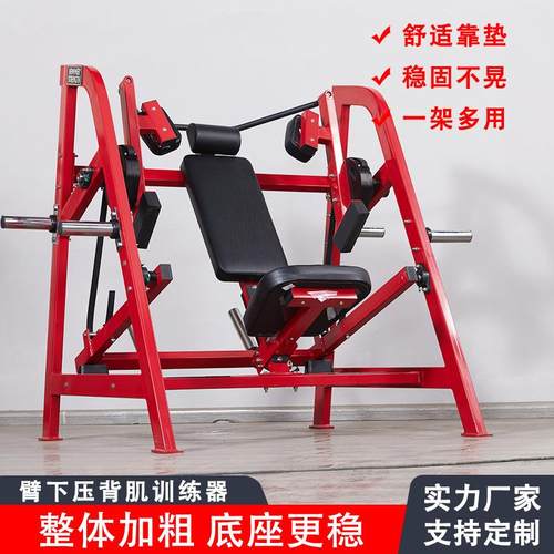 臂下压背肌训练器商用练臂背部肌肉组合力量器械健身房器材