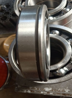 轴承工厂供应三钢材质外圈带槽6406N老代号5040650槽高碳铬钢材质