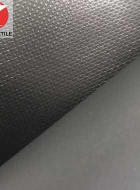 仿500d夹网布 250d双面PVC涂层网格夹网布  黑色防水夹网布