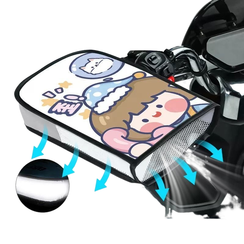 电动车防晒手套夏季电车摩托车手把套遮阳防水挡风电瓶车把套手罩