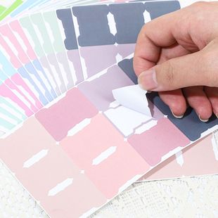 莫兰迪分类索引标签 彩色空白可书写日记本圣经不干胶便签贴
