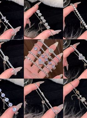 韩国ins潮珍珠手链女设计感小众百搭气质手镯情侣手串手饰品