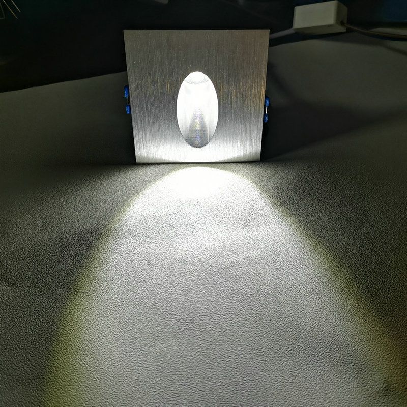 LED方形铝材壁灯墙脚地脚灯墙角灯酒吧楼梯走廊过道装饰灯1w3w