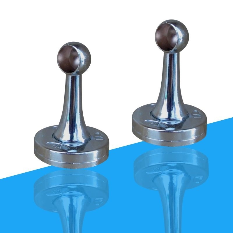 豪运五金毛巾杆法兰座 双杆不锈钢管座侧法兰顶座 双孖座子带盖