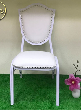 【HM-A155】批发时尚高档酒店椅 摩洛哥酒店白色PU椅子 优质铝材