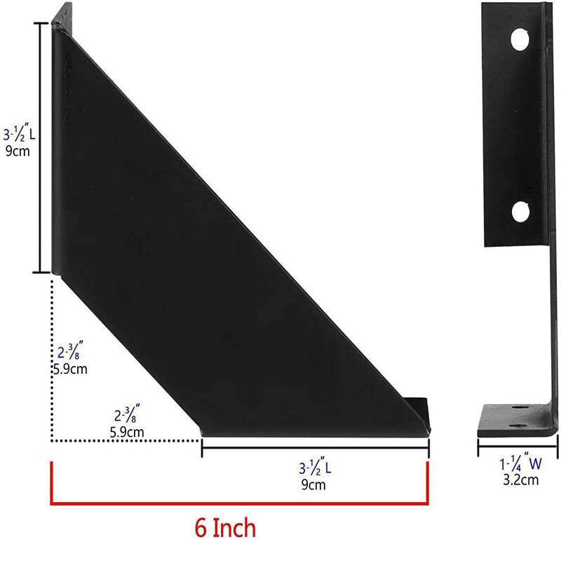 隔板支架 三角支撑架工业风墙上置物架支撑托架,凉棚支撑架