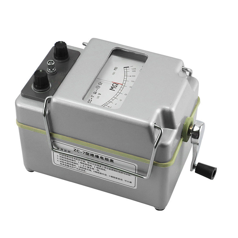 上海第六电表厂梅格ZC-7摇表电工500V兆欧表手摇绝缘电阻测试仪