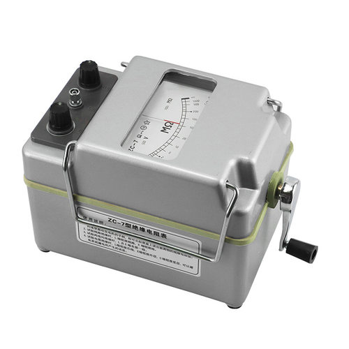 上海第六电表厂梅格ZC-7摇表电工500V兆欧表手摇绝缘电阻测试仪