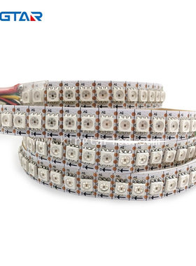 SK9822内置LED灯带5V3060144灯5050RGB双信号时钟线室内智能调光