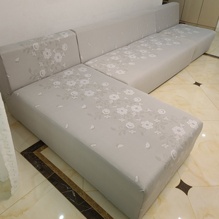 L型无扶手全包沙发套定制贵妃成型沙发罩U型转角脚踏老式四季通用