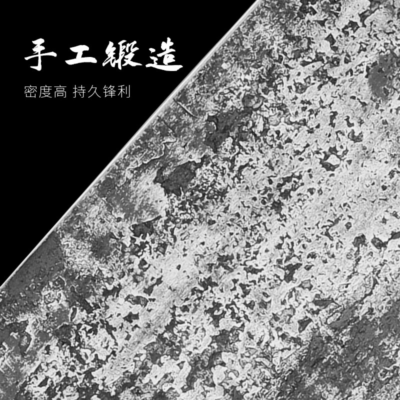 锰钢纯手工锻打切片刀老式家用菜刀超快锋利桑刀切菜片肉厨师专用