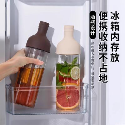 冷萃咖啡壶玻璃家用玻璃冷泡壶果汁果茶冷萃瓶冰滴咖啡器具冷萃杯