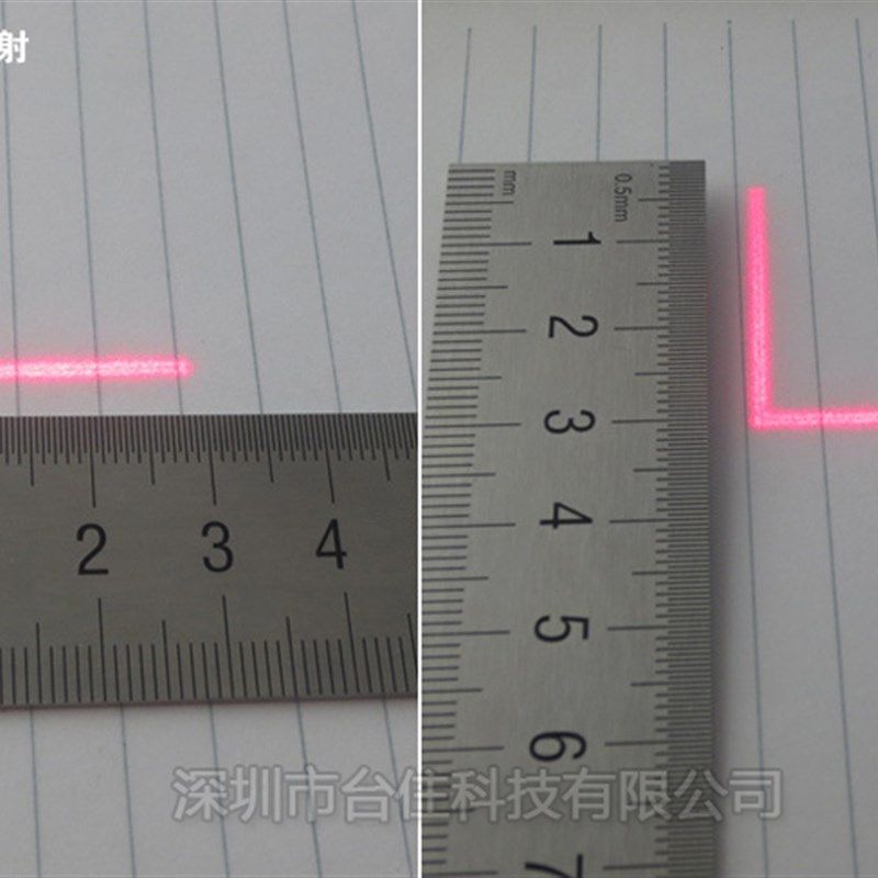 L形红外线直角定位灯找准对位贴标签红光激光模组90度角镭射灯头