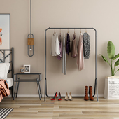 北欧门口衣服架网红落地卧室衣帽架家用简约挂衣架简易阳台晾衣架