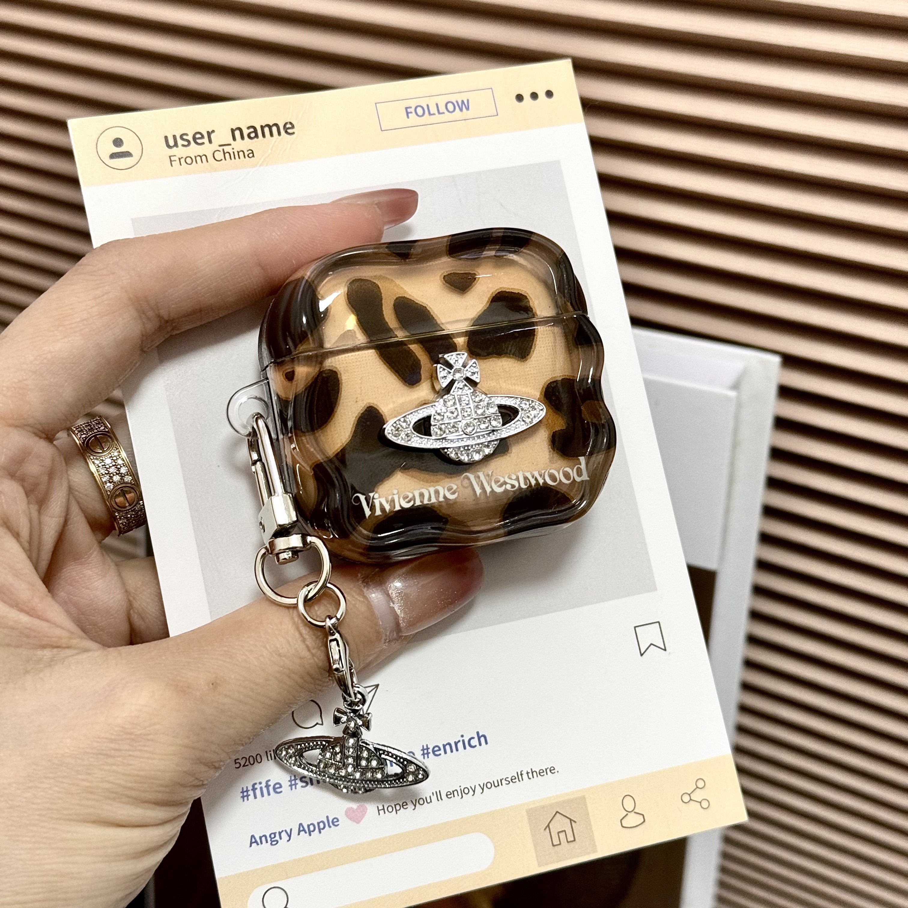 复古轻奢豹纹西太后适用于苹果AirPods4代蓝牙耳机保护套趣味新款苹果Pro3耳机壳高级感Pro2少女心创意小众女,3C数码配件,耳机保护套,淘宝优惠券,粉丝福利购,淘宝优惠卷