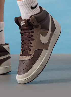 Nike耐克男高帮板鞋官方正品COURT运动鞋25冬季新款休闲鞋DN3577